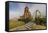 Exterior View of the Anglican Church in Stanley-Michael Nolan-Framed Stretched Canvas