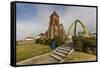 Exterior View of the Anglican Church in Stanley-Michael Nolan-Framed Stretched Canvas