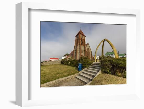 Exterior View of the Anglican Church in Stanley-Michael Nolan-Framed Photographic Print