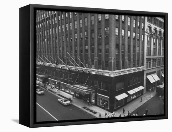 Exterior View of the Bloomingdales Department Store-null-Framed Stretched Canvas