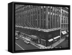 Exterior View of the Bloomingdales Department Store-null-Framed Stretched Canvas
