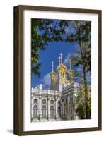 Exterior View of the Catherine Palace, Tsarskoe Selo, St. Petersburg, Russia, Europe-Michael Nolan-Framed Photographic Print