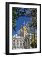 Exterior View of the Catherine Palace, Tsarskoe Selo, St. Petersburg, Russia, Europe-Michael Nolan-Framed Photographic Print