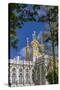 Exterior View of the Catherine Palace, Tsarskoe Selo, St. Petersburg, Russia, Europe-Michael Nolan-Stretched Canvas