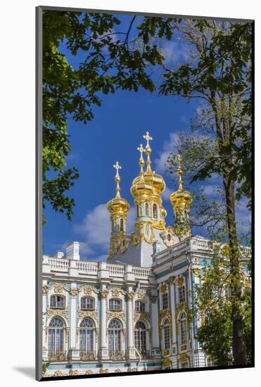 Exterior View of the Catherine Palace, Tsarskoe Selo, St. Petersburg, Russia, Europe-Michael Nolan-Mounted Photographic Print