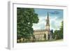 Exterior View of the Church of the Immaculate Conception, Waukegan, Illinois-Lantern Press-Framed Art Print