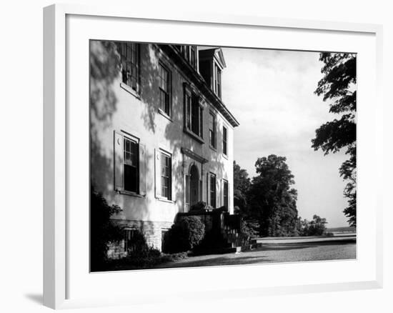 Exterior View of the Clermont Manor House, Owned by the Livingston Family, Hudson River Valley-Margaret Bourke-White-Framed Photographic Print