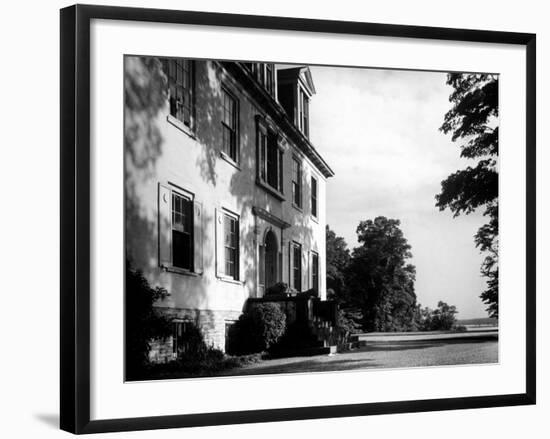 Exterior View of the Clermont Manor House, Owned by the Livingston Family, Hudson River Valley-Margaret Bourke-White-Framed Photographic Print