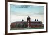 Exterior View of the Currier Co Silk Mills - Petaluma, CA-Lantern Press-Framed Premium Giclee Print