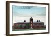 Exterior View of the Currier Co Silk Mills - Petaluma, CA-Lantern Press-Framed Art Print