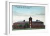 Exterior View of the Currier Co Silk Mills - Petaluma, CA-Lantern Press-Framed Art Print