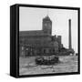 Exterior View of the Firs Mill Textile Factory, Leigh, Lancashire-Henry Grant-Framed Stretched Canvas
