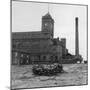 Exterior View of the Firs Mill Textile Factory, Leigh, Lancashire-Henry Grant-Mounted Photographic Print