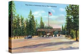 Exterior View of the Front of Mammoth Hotel, Yellowstone National Park, Wyoming-Lantern Press-Stretched Canvas