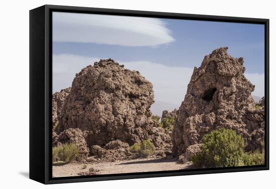 Exterior View of the Funerary Chullpas Made from Volcanic Tufa at Necropolis-Kim Walker-Framed Stretched Canvas