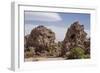 Exterior View of the Funerary Chullpas Made from Volcanic Tufa at Necropolis-Kim Walker-Framed Photographic Print