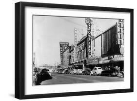 Exterior View of the Gaming Clubs - Reno, NV-Lantern Press-Framed Art Print