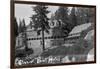 Exterior View of the Glacier Point Hotel - Yosemite National Park, CA-Lantern Press-Framed Art Print