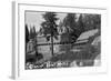 Exterior View of the Glacier Point Hotel - Yosemite National Park, CA-Lantern Press-Framed Art Print