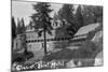 Exterior View of the Glacier Point Hotel - Yosemite National Park, CA-Lantern Press-Mounted Art Print