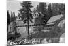 Exterior View of the Glacier Point Hotel - Yosemite National Park, CA-Lantern Press-Mounted Art Print