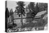 Exterior View of the Glacier Point Hotel - Yosemite National Park, CA-Lantern Press-Stretched Canvas