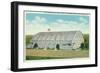 Exterior View of the Hershey Sports Area - Hershey, PA-Lantern Press-Framed Art Print
