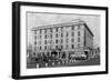 Exterior View of the Hotel Washington - Weiser, ID-Lantern Press-Framed Art Print