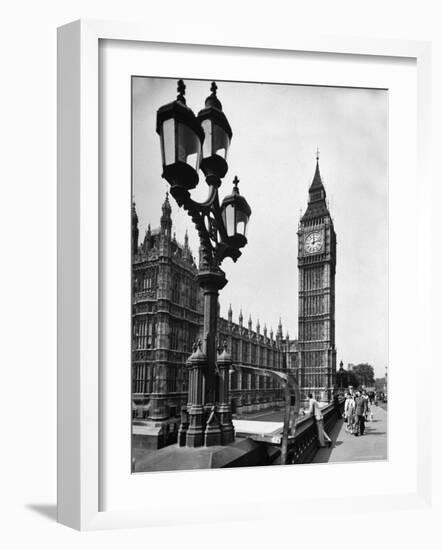 Exterior View of the House of Parliament and Big Ben-Tony Linck-Framed Premium Photographic Print