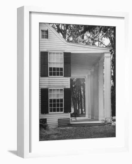 Exterior View of the House of Revolutionary War General Philip Schuyler, Hudson River Valley-Margaret Bourke-White-Framed Photographic Print