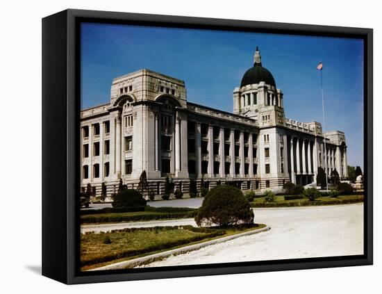 Exterior View of the Korean Capitol Building-null-Framed Stretched Canvas