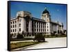 Exterior View of the Korean Capitol Building-null-Framed Stretched Canvas