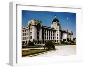 Exterior View of the Korean Capitol Building-null-Framed Photographic Print