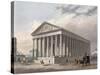 Exterior View of the Madeleine, Paris-Philippe Benoist-Stretched Canvas