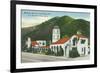 Exterior View of the Motel Inn - San Luis Obispo, CA-Lantern Press-Framed Art Print