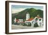 Exterior View of the Motel Inn - San Luis Obispo, CA-Lantern Press-Framed Art Print