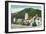 Exterior View of the Motel Inn - San Luis Obispo, CA-Lantern Press-Framed Art Print