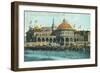 Exterior View of the New Casino from the Beach - Santa Cruz, CA-Lantern Press-Framed Art Print