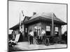 Exterior View of the Oakdale Depot - Oakdale, CA-Lantern Press-Mounted Art Print