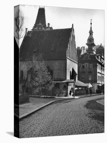 Exterior View of the Old-New Synagogue, Built in the 13th Century-Alfred Eisenstaedt-Stretched Canvas