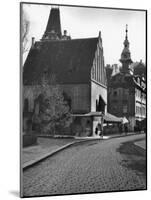 Exterior View of the Old-New Synagogue, Built in the 13th Century-Alfred Eisenstaedt-Mounted Photographic Print