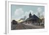 Exterior View of the OSL Depot - Boise, ID-Lantern Press-Framed Art Print