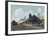 Exterior View of the OSL Depot - Boise, ID-Lantern Press-Framed Art Print