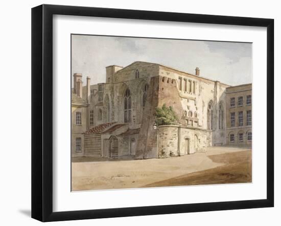 Exterior View of the Painted Chamber, Palace of Westminster, London, C1805-Frederick Nash-Framed Giclee Print