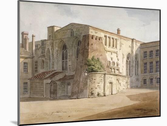 Exterior View of the Painted Chamber, Palace of Westminster, London, C1805-Frederick Nash-Mounted Giclee Print