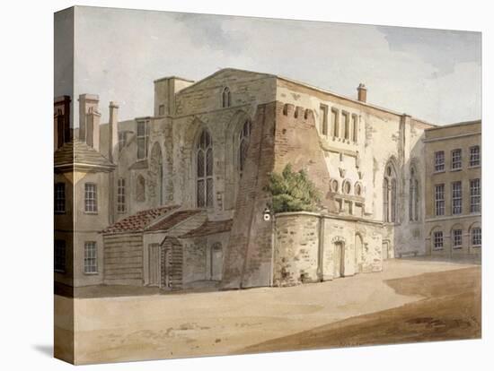 Exterior View of the Painted Chamber, Palace of Westminster, London, C1805-Frederick Nash-Stretched Canvas