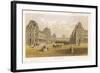 Exterior View of the Palace of the Louvre Before the Siege and the Commune During-null-Framed Art Print