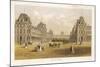 Exterior View of the Palace of the Louvre Before the Siege and the Commune During-null-Mounted Art Print