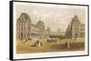 Exterior View of the Palace of the Louvre Before the Siege and the Commune During-null-Framed Stretched Canvas