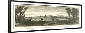 Exterior View of the Prison Pen at Millen, November 1864-null-Framed Giclee Print